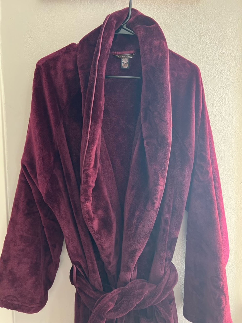 NWOT Victoria Secret Plush Burgundy Robe